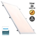Recessed LED Panel 1200X600mm Slim 72W PHILIPS DRIVER UGR19 with mounting KIT