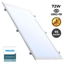 Recessed LED Panel 1200X600mm Slim 72W PHILIPS DRIVER UGR19 with mounting KIT