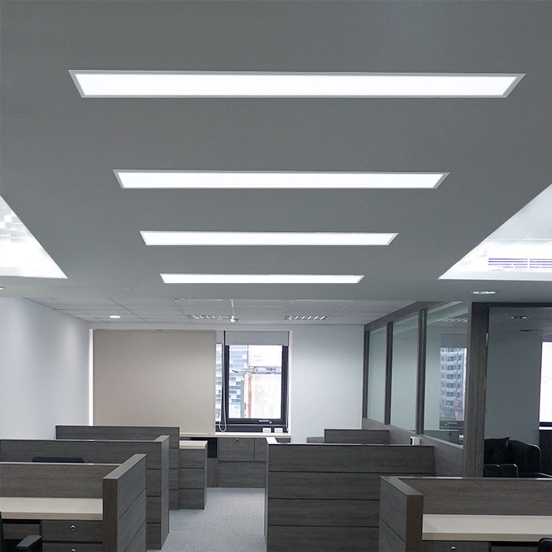 Slim recessed LED panel 120X30 cm - Driver Philips - 44W - UGR19 - With mounting KIT