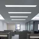 Slim recessed LED panel 120X30 cm - Driver Philips - 44W - UGR19 - With mounting KIT