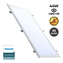 Slim recessed LED panel 120X30 cm - Driver Philips - 44W - UGR19 - With mounting KIT