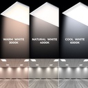 Recessed LED Panel 60X60 cm - OSRAM Driver - 40W - UGR18 - CRI90 - With mounting KIT