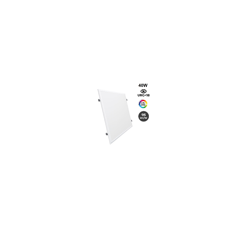 Recessed LED Panel 60X60 cm - OSRAM Driver - 40W - UGR18 - CRI90 - With mounting KIT