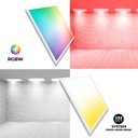 WIFI SMART RGB / RGBW + CCT recessed LED panel - 60x60 cm - 40W - With mounting kit