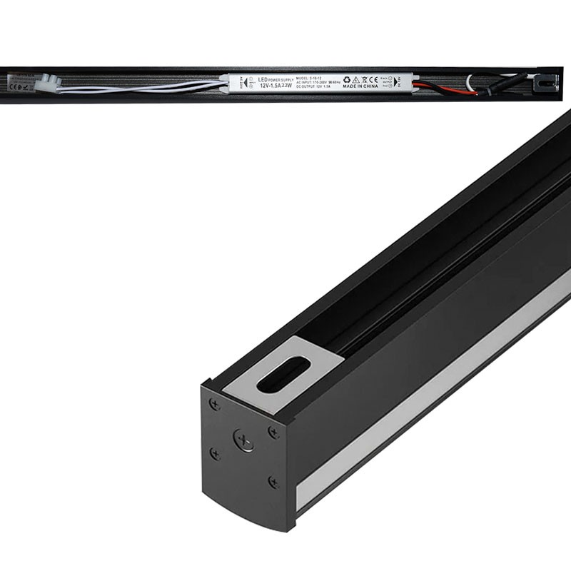 Linear wall light with integrated LED - 22W - 100cm - IP20
