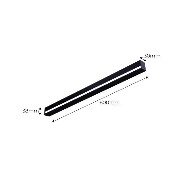 Integrated linear LED wall light - 13W - 60cm - IP20
