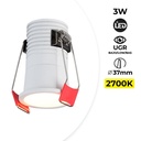 Recessed LED Spotlight - Cree Chip - Low UGR - 2700K - 3W