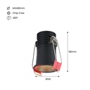 Recessed LED Spotlight - Cree Chip - Low UGR - 2700K - 3W