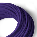 Round cotton coated power cable Violet