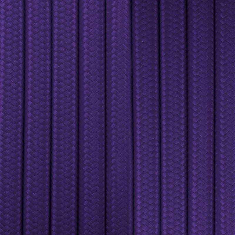 Round cotton coated power cable Violet
