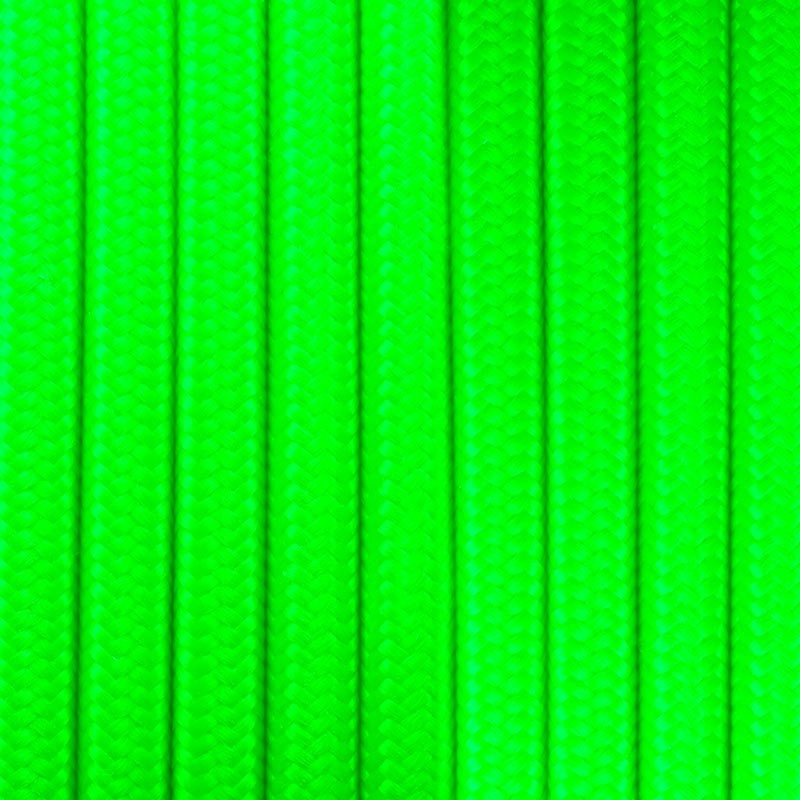 Citrus Green cotton coated round electrical cable