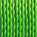 Braided Cable Coated in Silk Effect Fabric Green Sprout Color