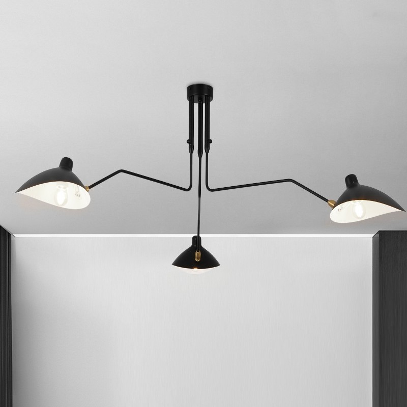 Design ceiling lamp "Muller" - 3xE27