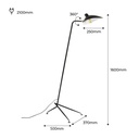 Design floor lamp "Mel" - E27