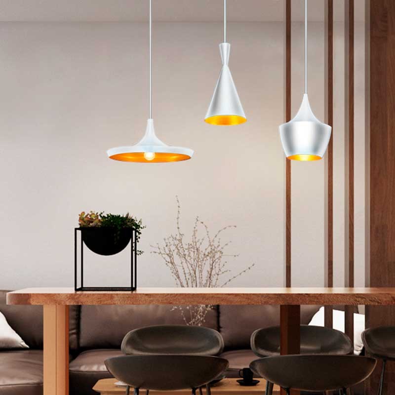 Kit of 3 Nordic pendant lamps "SOLVANG - HELGA - KOLDING".