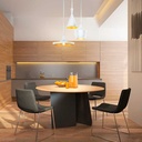Kit of 3 Nordic pendant lamps "SOLVANG - HELGA - KOLDING".