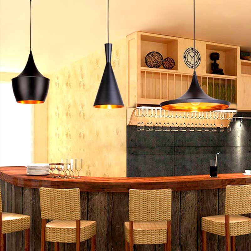 Kit of 3 Nordic pendant lamps "SOLVANG - HELGA - KOLDING".