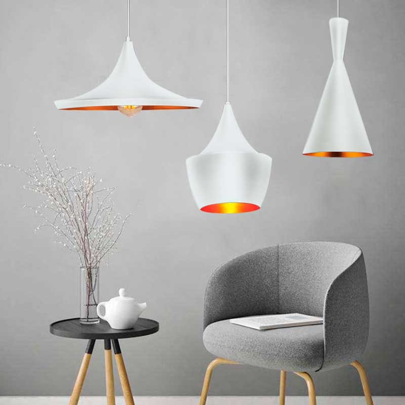 Kit of 3 Nordic pendant lamps "SOLVANG - HELGA - KOLDING".