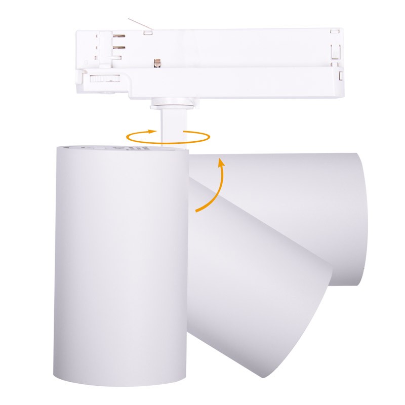 Three-phase 36W CCT Triac Dimmable LED track spotlight 36W CCT Triac Dimmable LED track light