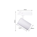 Three-phase 36W CCT Triac Dimmable LED track spotlight 36W CCT Triac Dimmable LED track light