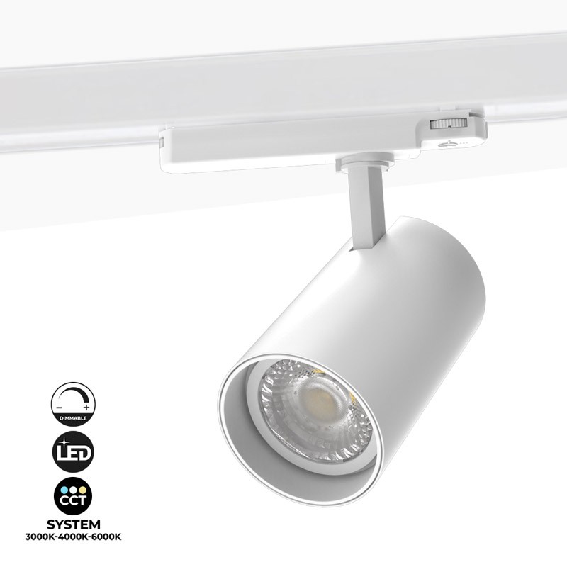 Three-phase 36W CCT Triac Dimmable LED track spotlight 36W CCT Triac Dimmable LED track light