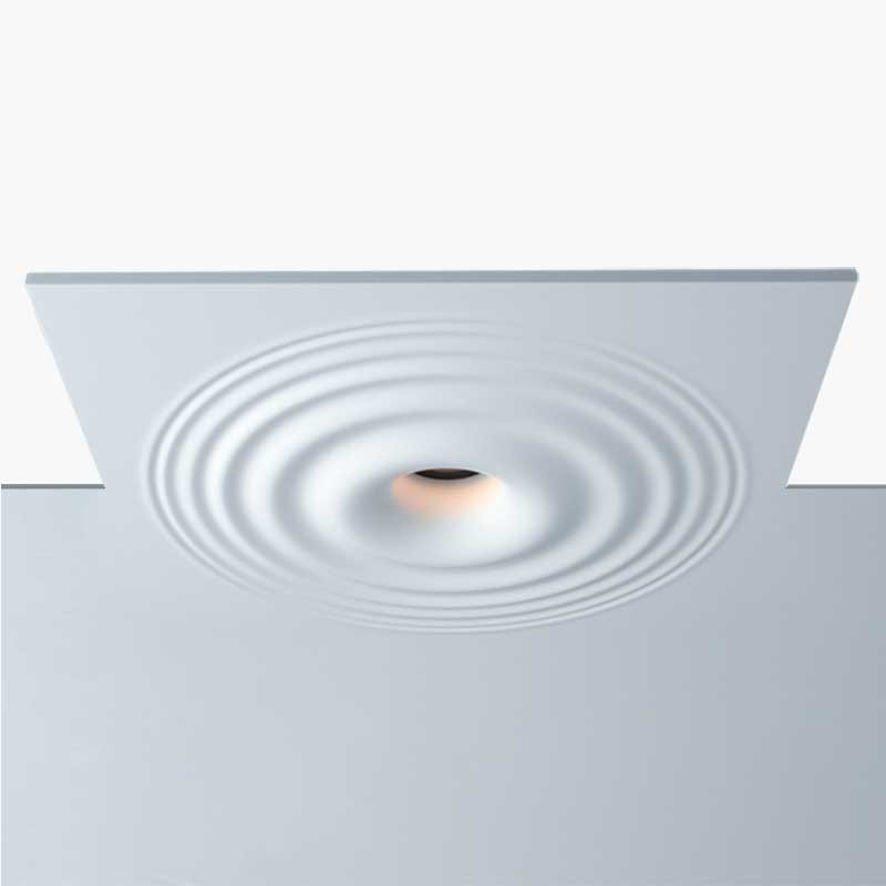 Integral plaster luminaire with wave effect - 300 x 300 mm - GU10