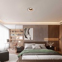 Integral plaster luminaire with wave effect - 300 x 300 mm - GU10