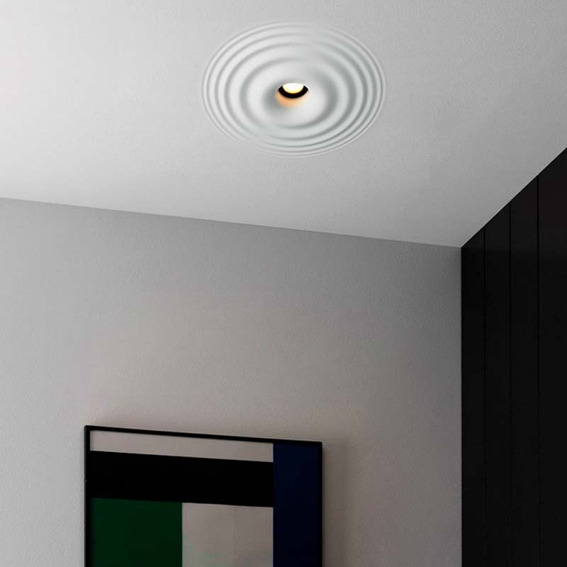 Integral plaster luminaire with wave effect - 300 x 300 mm - GU10