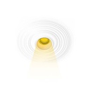 Integral plaster luminaire with wave effect - 300 x 300 mm - GU10