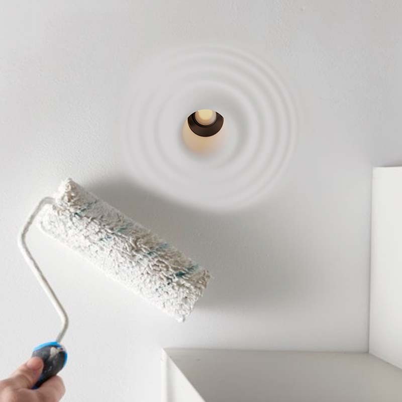Integral plaster luminaire with wave effect - 300 x 300 mm - GU10