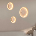 SIDEREUS" moon-shaped plasterboard lamp - 300x300 mm - 8.5 W