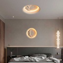 SIDEREUS" moon-shaped plasterboard lamp - 300x300 mm - 8.5 W