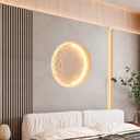 SIDEREUS" moon-shaped plasterboard integrated light - 600x600 mm - 17 W