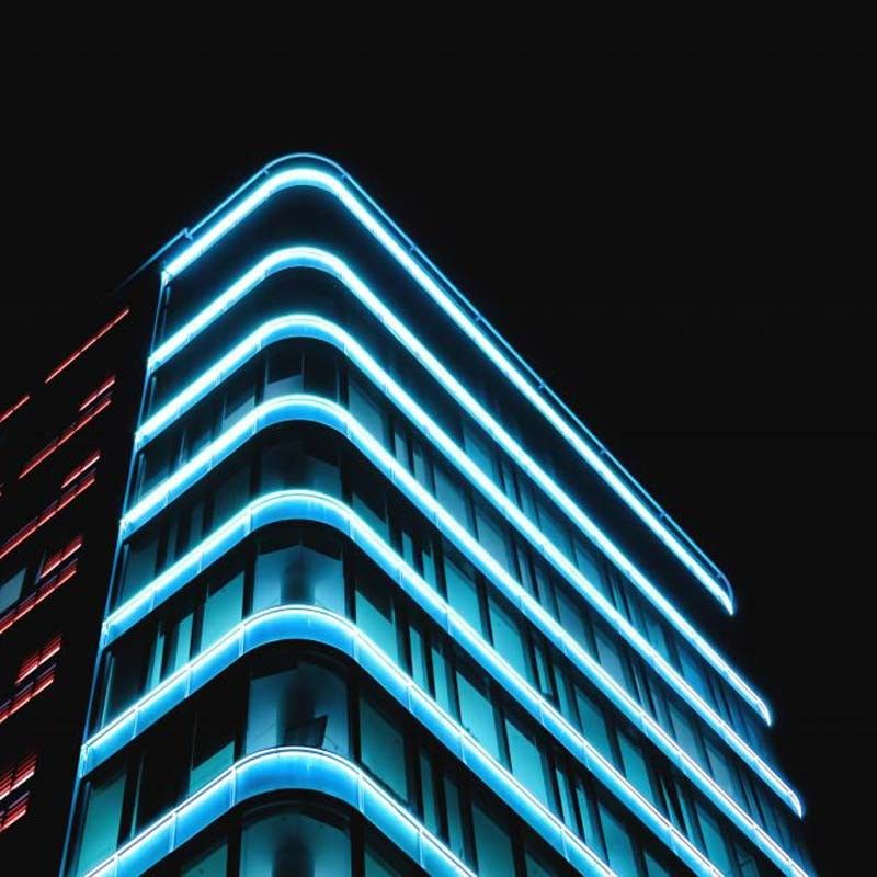 Flexible LED neon 24V DC - 12x12mm - 10 meters - Complete kit - 11W/m - IP67 - Vertical curvature