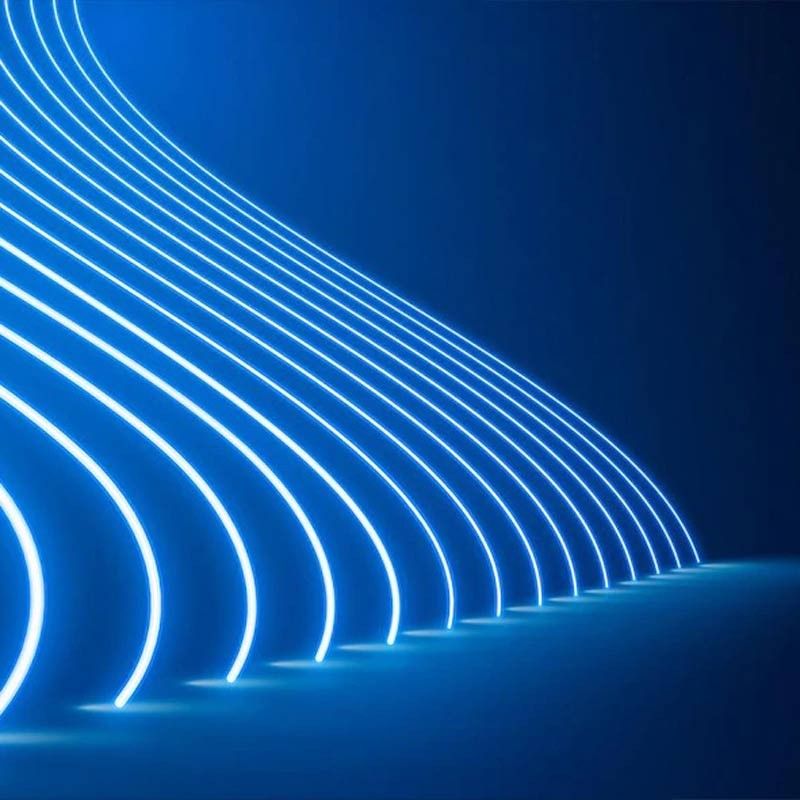 Flexible LED neon 24V DC - 12x12mm - 10 meters - Complete kit - 11W/m - IP67 - Vertical curvature
