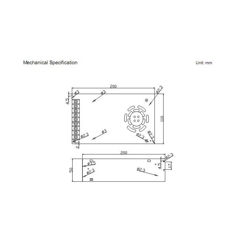 Switch-mode power supply 12V 350W