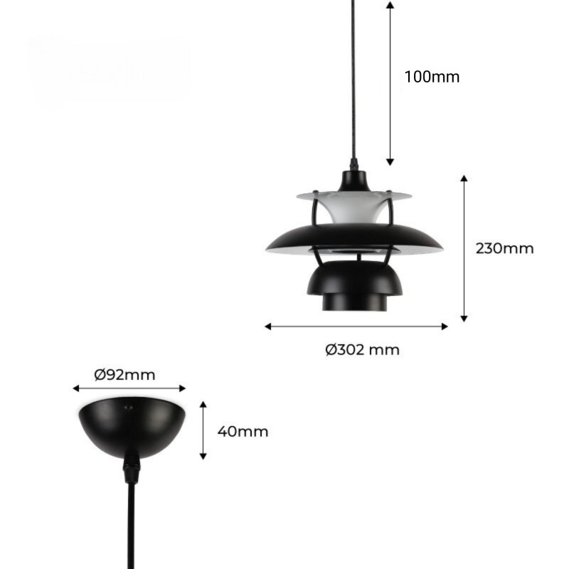 Design pendant lamp "Yohan"