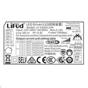 LIFUD dimmable DALI PUSH driver 9-42V 12W multicurrent (100-350mA) CCT2000-7000K