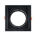 Square cardan type downlight ring for QR111 or AR111 bulb - Cutting 155 x 155 mm