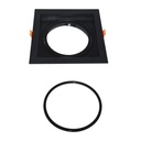 Square cardan type downlight ring for QR111 or AR111 bulb - Cutting 155 x 155 mm