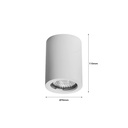 Plaster ceiling light - GU10