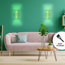 Bidirectional wall lamp in plaster "COMB" - 2 x E14