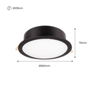 Round Waterproof Downlight CCT Fumagalli "Teresa 260" 18W IP55