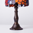 Tiffany" inspired table lamp with glass mosaic