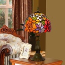 Tiffany" inspired table lamp with glass mosaic