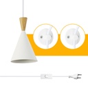 Plug-in nordic pendant light - "Lima"