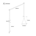 Plug-in nordic pendant light - "Lima"