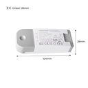 Dimmable TRIAC constant current driver 12-24V 7.2W 300mA