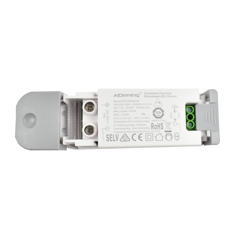Dimmable TRIAC constant current driver 25-42V 12.6W 300mA