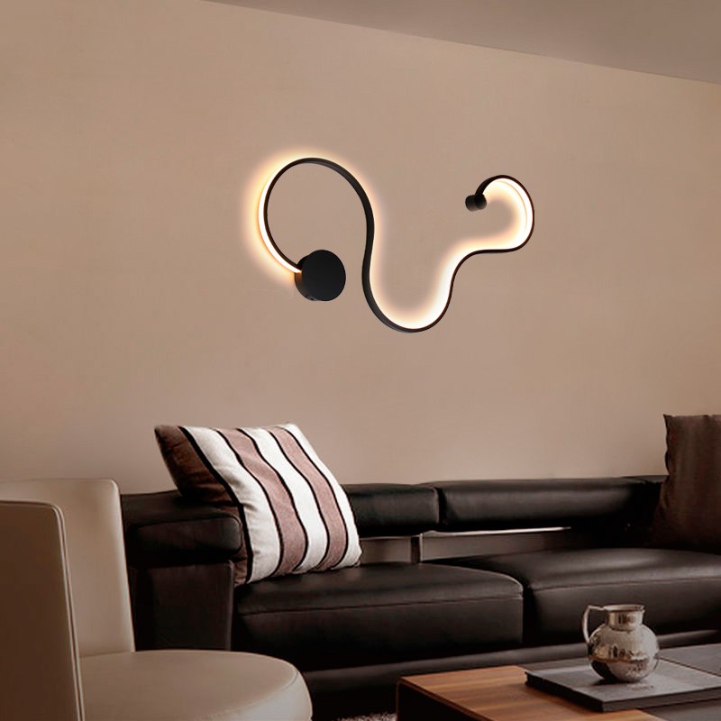 Modern wall lamp "WAVE" - 40W - 2800K